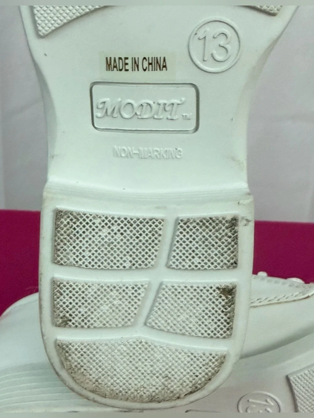 Boys White Square Toe Cushioned Insole Lace-Up Dress Shoes US 13